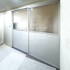 地軌式白框鋁板/玻璃拉門WSP211