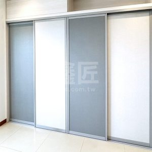 地軌式鋁框木板拉門WSP311