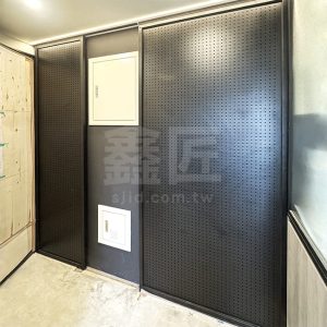 鋁框洞洞鐵板拉門WSP352