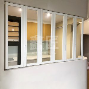 簡約白框多片折疊窗WSP363