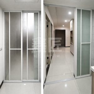 地軌式鋁框拉門WSP389