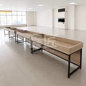 單格黑框平面蔬果展示架